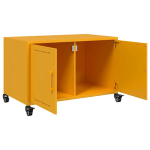 Έπιπλο Τηλεόρασης Μουσταρδί Κίτρινο 68x39x43,5 εκ. από Ατσάλι