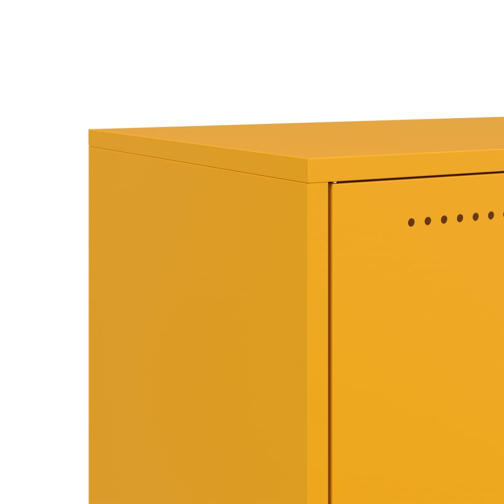 Έπιπλο Τηλεόρασης Μουσταρδί Κίτρινο 68x39x43,5 εκ. από Ατσάλι