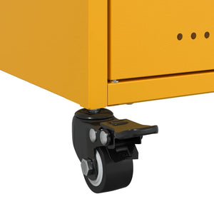 Έπιπλο Τηλεόρασης Μουσταρδί Κίτρινο 68x39x43,5 εκ. από Ατσάλι