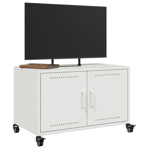 Έπιπλο Τηλεόρασης Λευκό 68 x 39 x 43,5 εκ. Χάλυβας - Pakobazaar