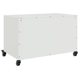 Έπιπλο Τηλεόρασης Λευκό 68 x 39 x 43,5 εκ. Χάλυβας - Pakobazaar