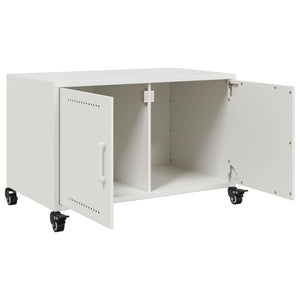 Έπιπλο Τηλεόρασης Λευκό 68 x 39 x 43,5 εκ. Χάλυβας - Pakobazaar