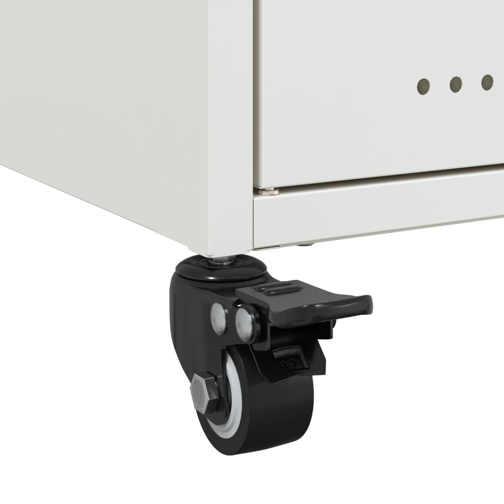 Έπιπλο Τηλεόρασης Λευκό 68 x 39 x 43,5 εκ. Χάλυβας