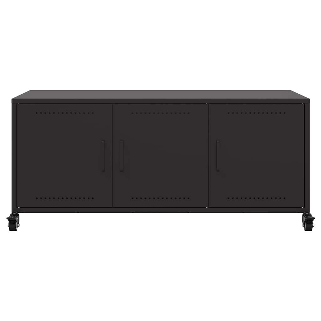 Έπιπλο Τηλεόρασης Μαύρο 100,5x39x43,5 εκ. Ατσάλι - Pakobazaar