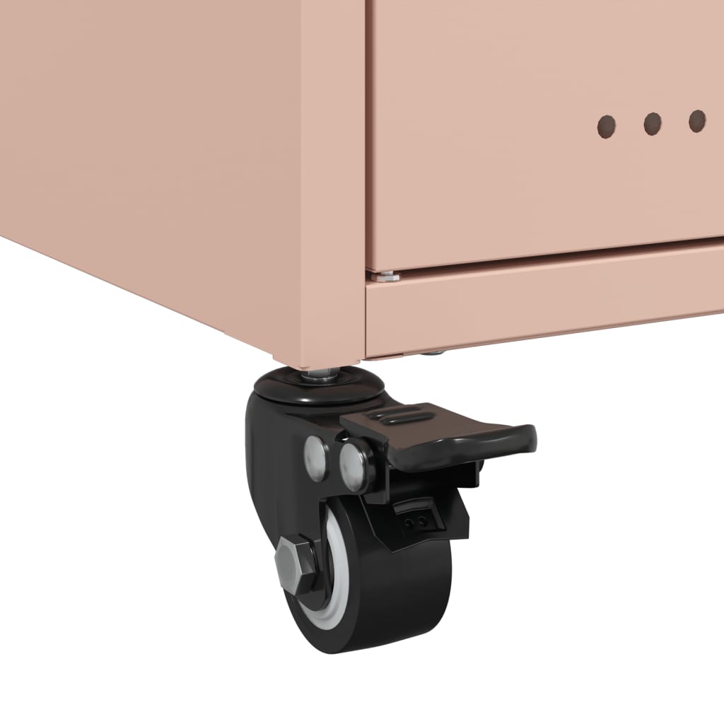 Έπιπλο Τηλεόρασης Ροζ 100,5x39x43,5 εκ. Ατσάλι