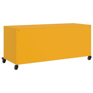 Έπιπλο Τηλεόρασης Μουσταρδί Κίτρινο 100,5x39x43,5εκ. από Ατσάλι