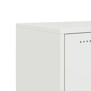 Έπιπλο Τηλεόρασης Λευκό 100,5x39x43,5 εκ. Ατσάλι