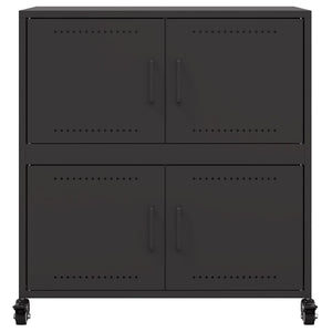 Ντουλάπι Μαύρο 68x39x72 εκ. από Ατσάλι
