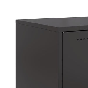 Ντουλάπι Μαύρο 68x39x72 εκ. από Ατσάλι
