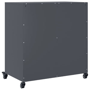 Μπουφές Ανθρακί 68x39x72 εκ. από Ατσάλι