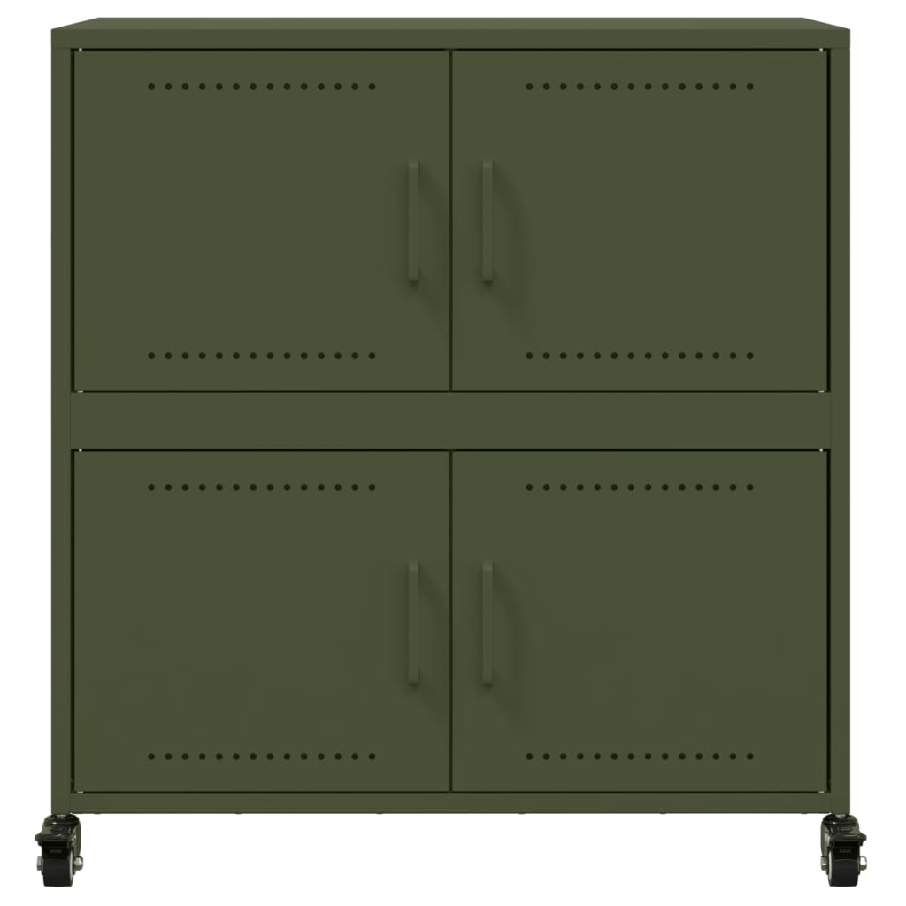 Ντουλάπι Πράσινο Λαδί 68x39x72 εκ. από Ατσάλι - Pakobazaar
