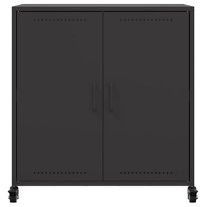Ντουλάπι Μαύρο 68x39x72 εκ. από Χάλυβα