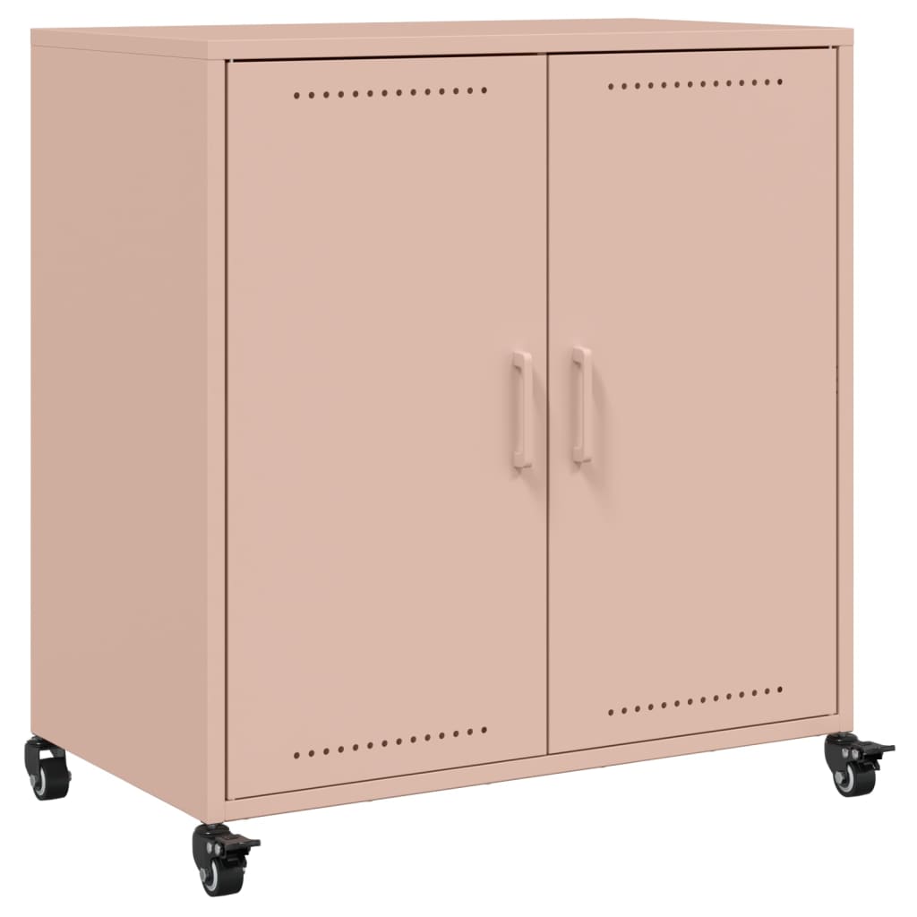 Ντουλάπι Ροζ 68x39x72 εκ. από Χάλυβα - Pakobazaar