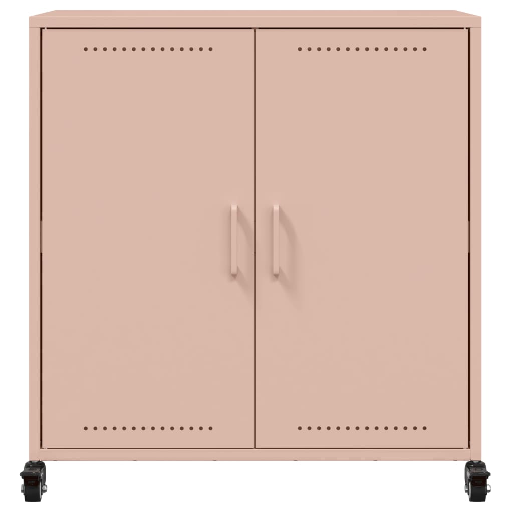 Ντουλάπι Ροζ 68x39x72 εκ. από Χάλυβα - Pakobazaar