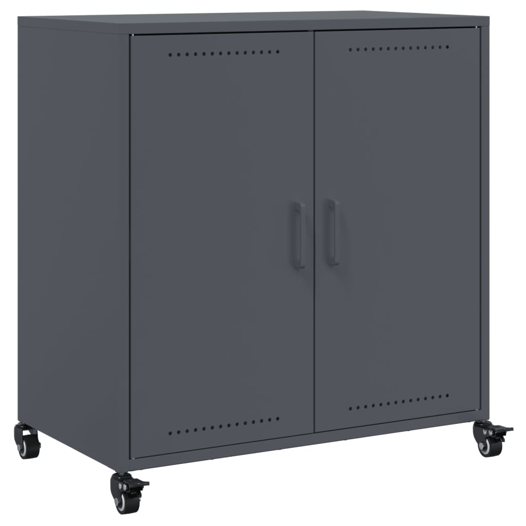 Μπουφές Ανθρακί 68x39x72 εκ. από Ατσάλι - Pakobazaar