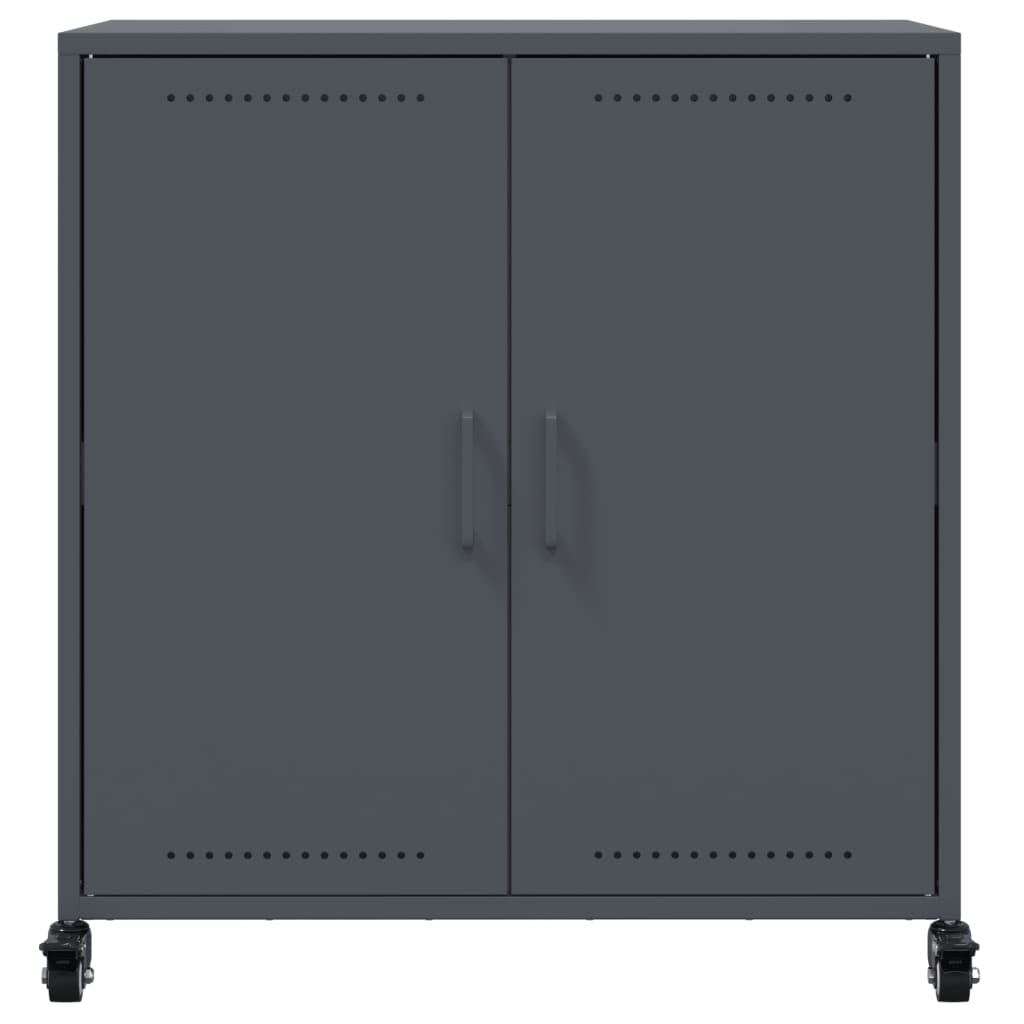 Μπουφές Ανθρακί 68x39x72 εκ. από Ατσάλι - Pakobazaar