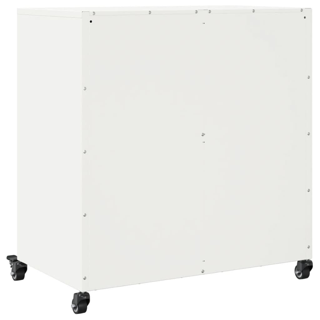 Ντουλάπι Λευκό 68x39x72 εκ. από Χάλυβα - Pakobazaar
