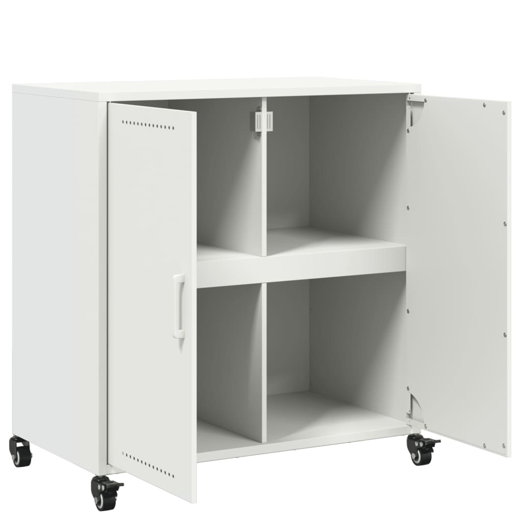 Ντουλάπι Λευκό 68x39x72 εκ. από Χάλυβα - Pakobazaar
