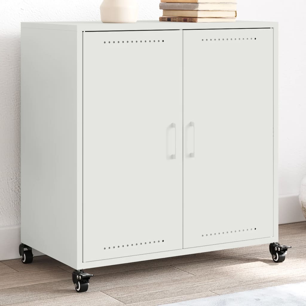 Ντουλάπι Λευκό 68x39x72 εκ. από Χάλυβα - Pakobazaar