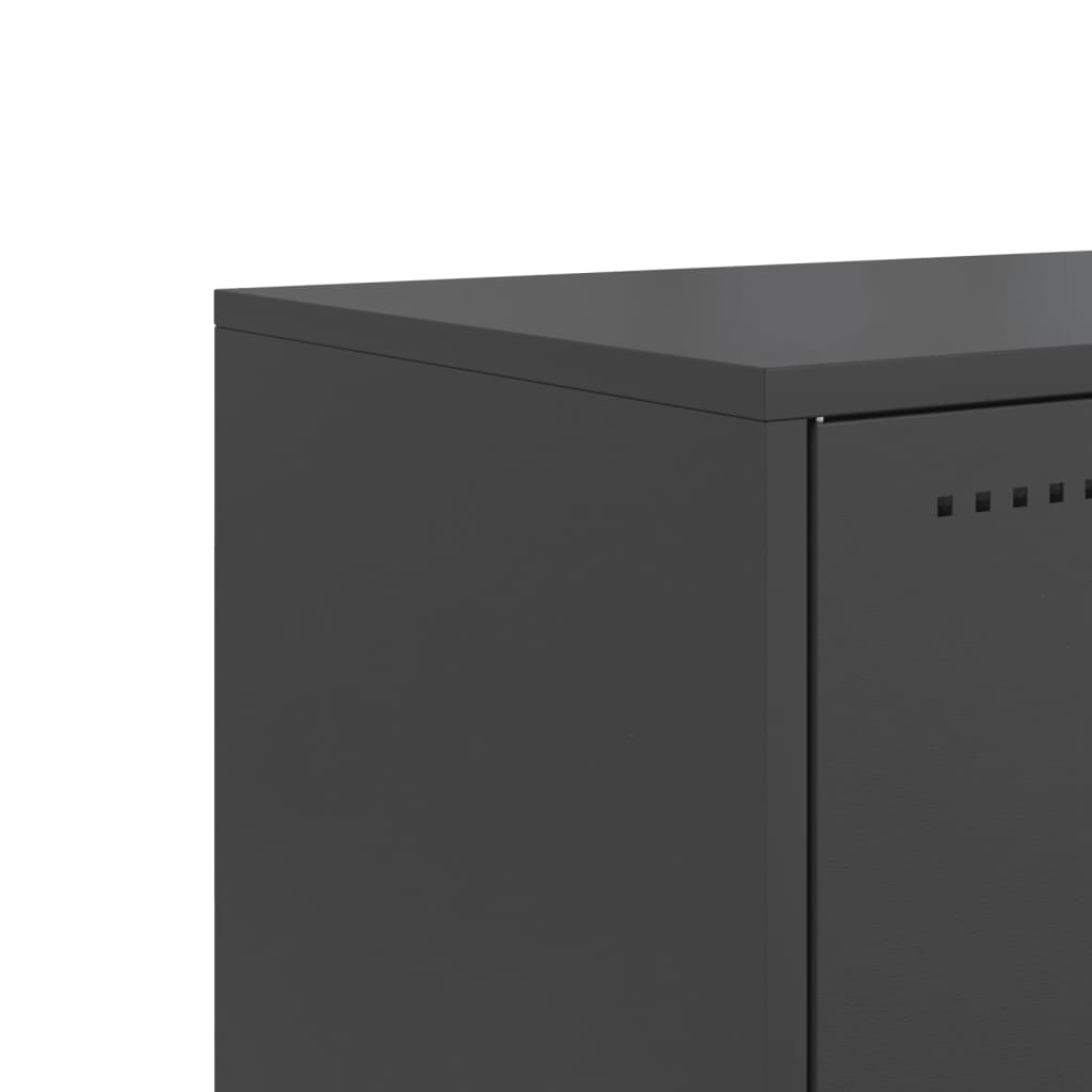 Έπιπλο Τηλεόρασης Μαύρο 100,5x39x43,5 εκ. Ατσάλι