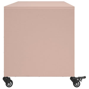 Έπιπλο Τηλεόρασης Ροζ 100,5x39x43,5 εκ. Ατσάλι