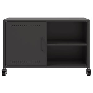 Έπιπλο Τηλεόρασης Μαύρο 68x39x43,5 εκ. Χάλυβας