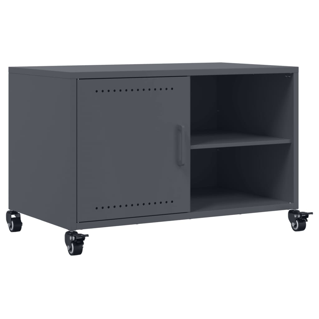 Έπιπλο Τηλεόρασης Μαύρο 68x39x43,5 εκ. Χάλυβας