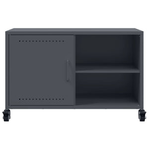 Έπιπλο Τηλεόρασης Μαύρο 68x39x43,5 εκ. Χάλυβας