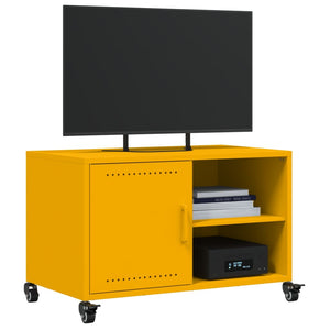 Έπιπλο Τηλεόρασης Μουσταρδί Κίτρινο 68x39x43,5 εκ. από Ατσάλι