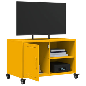 Έπιπλο Τηλεόρασης Μουσταρδί Κίτρινο 68x39x43,5 εκ. από Ατσάλι