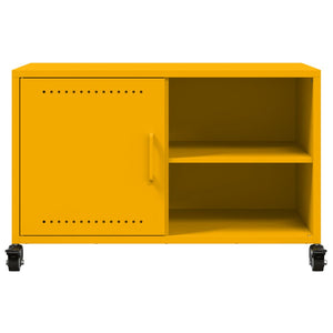 Έπιπλο Τηλεόρασης Μουσταρδί Κίτρινο 68x39x43,5 εκ. από Ατσάλι