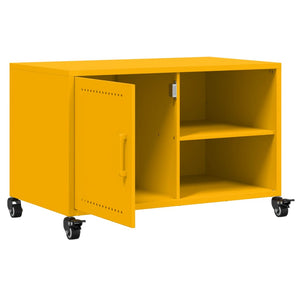 Έπιπλο Τηλεόρασης Μουσταρδί Κίτρινο 68x39x43,5 εκ. από Ατσάλι