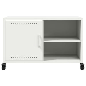 Έπιπλο Τηλεόρασης Λευκό 68 x 39 x 43,5 εκ. Χάλυβας