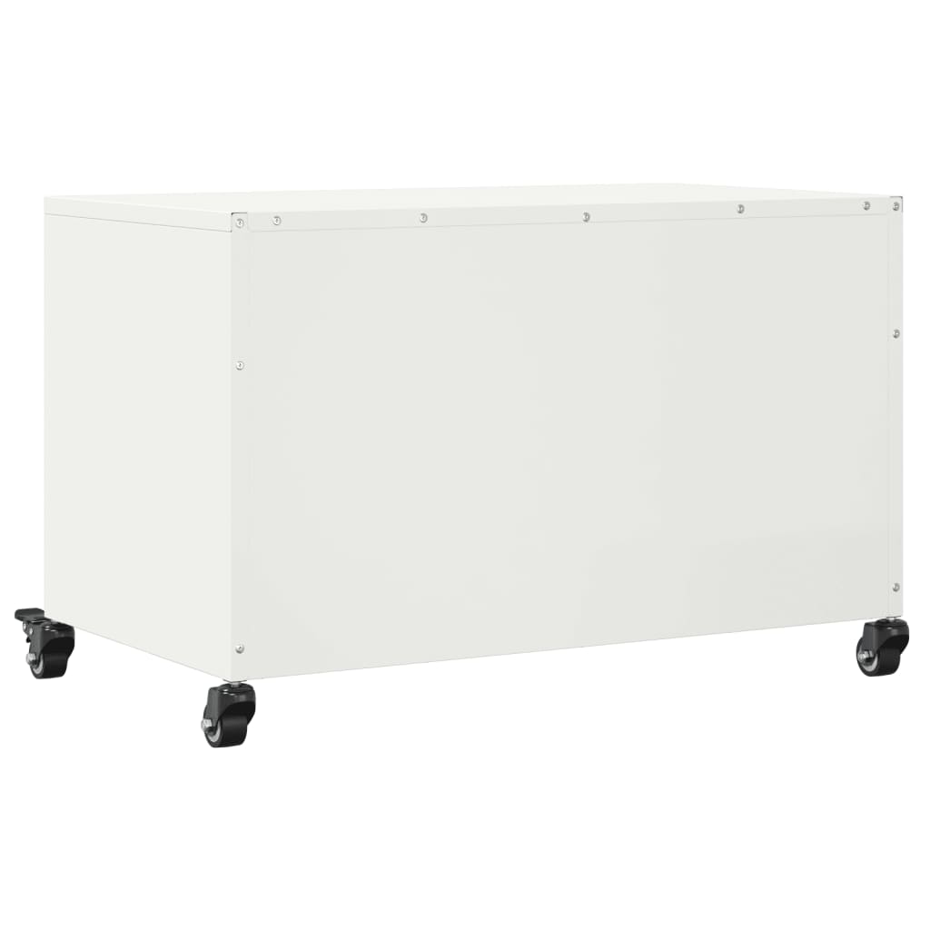 Έπιπλο Τηλεόρασης Λευκό 68 x 39 x 43,5 εκ. Χάλυβας