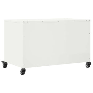 Έπιπλο Τηλεόρασης Λευκό 68 x 39 x 43,5 εκ. Χάλυβας