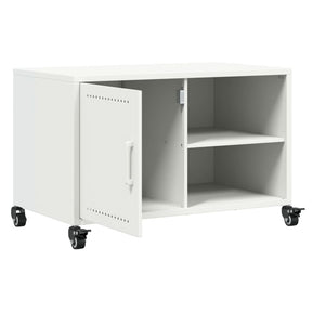 Έπιπλο Τηλεόρασης Λευκό 68 x 39 x 43,5 εκ. Χάλυβας