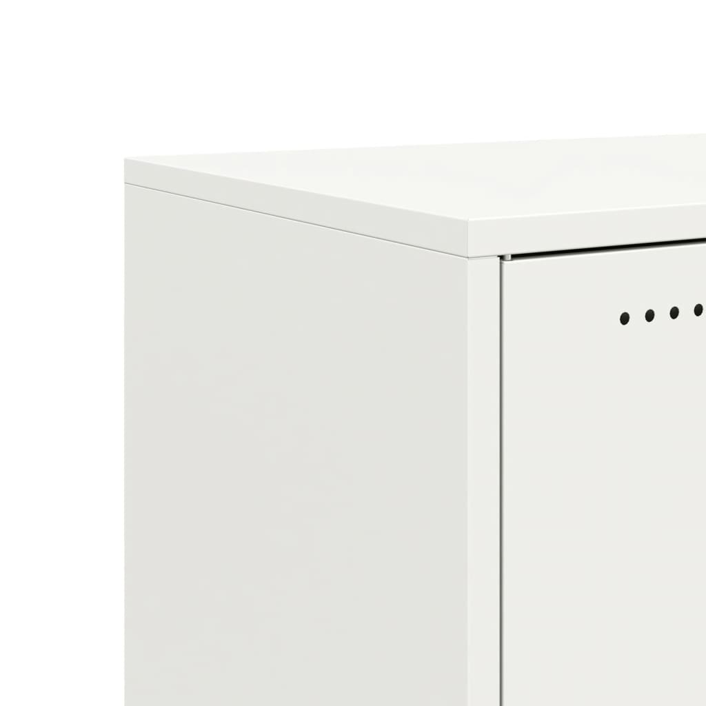 Έπιπλο Τηλεόρασης Λευκό 68 x 39 x 43,5 εκ. Χάλυβας