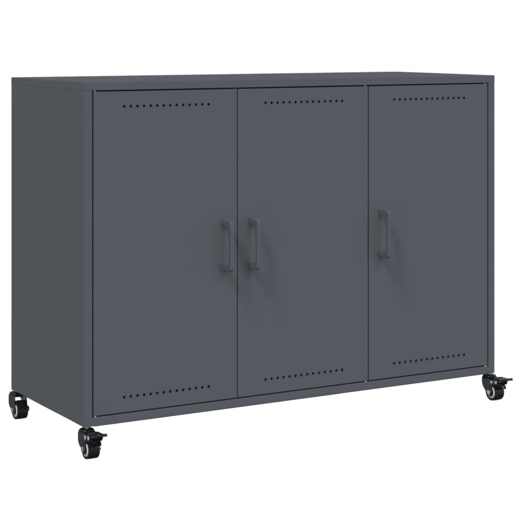 Ντουλάπι Ανθρακί 100,5x39x72 εκ. από Χάλυβα - Pakobazaar