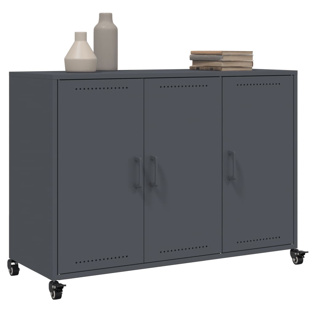 Ντουλάπι Ανθρακί 100,5x39x72 εκ. από Χάλυβα - Pakobazaar