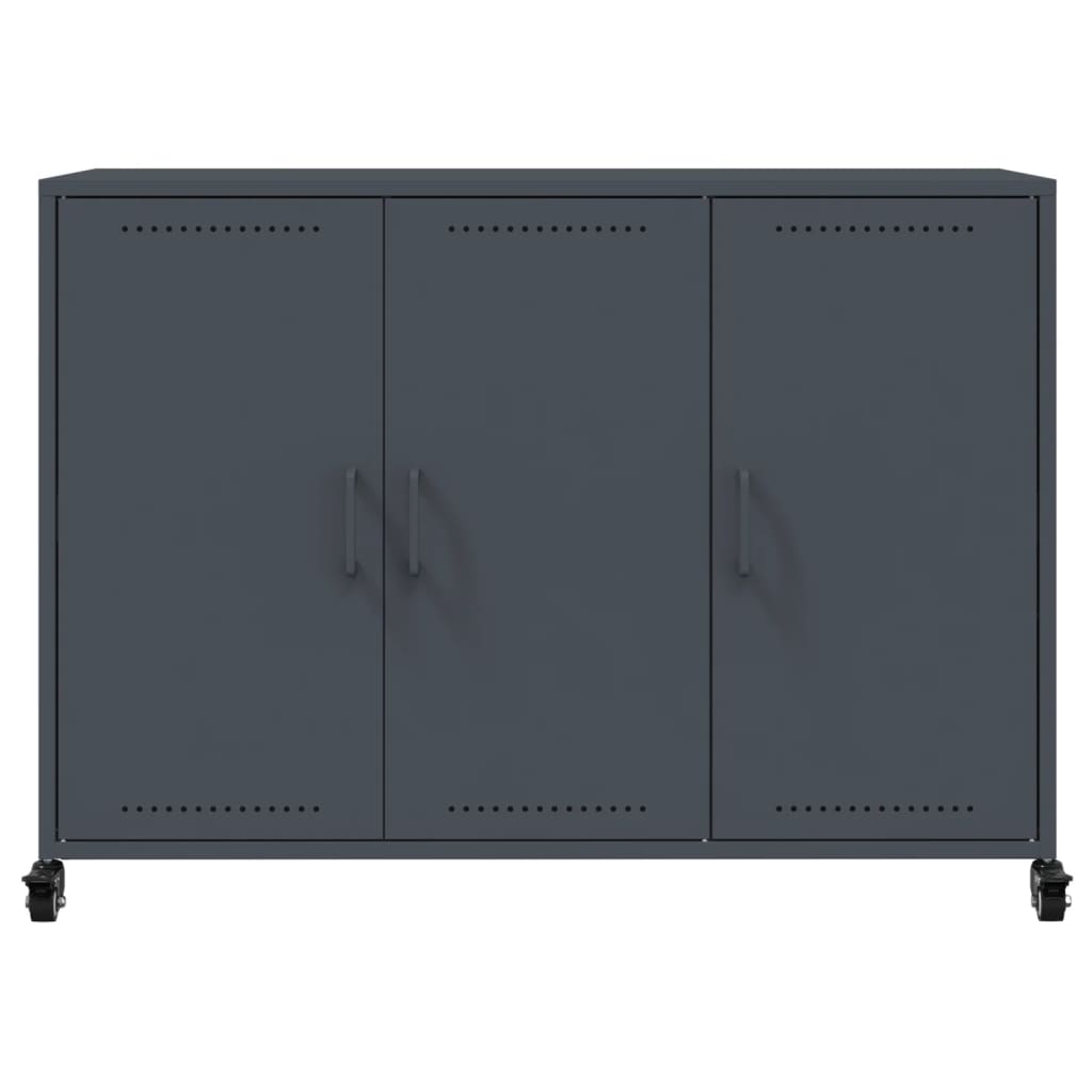 Ντουλάπι Ανθρακί 100,5x39x72 εκ. από Χάλυβα - Pakobazaar