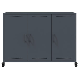 Ντουλάπι Ανθρακί 100,5x39x72 εκ. από Χάλυβα - Pakobazaar