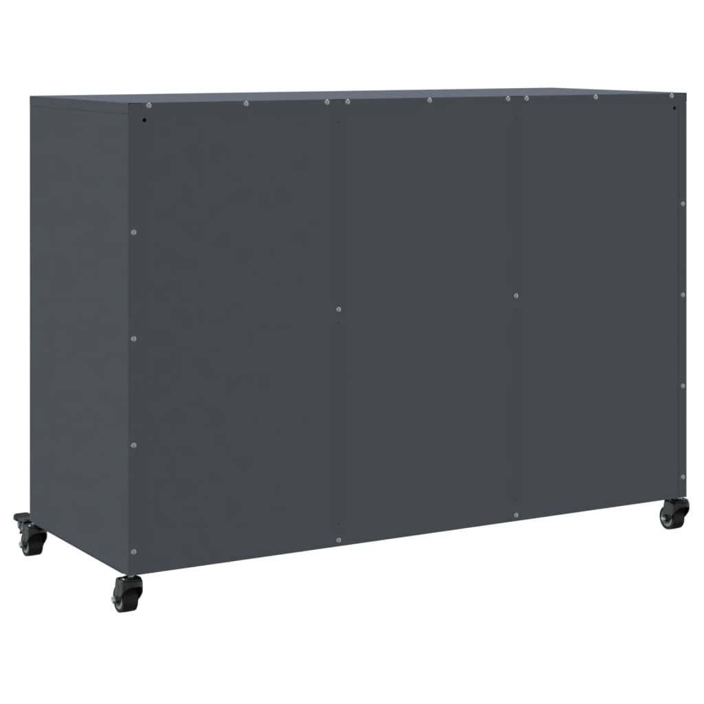 Ντουλάπι Ανθρακί 100,5x39x72 εκ. από Χάλυβα - Pakobazaar
