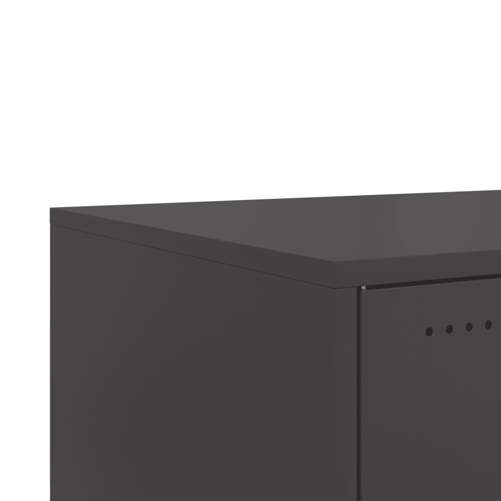 Τραπεζάκι Σαλονιού Μαύρο 68x50x43,5 εκ. από Ατσάλι