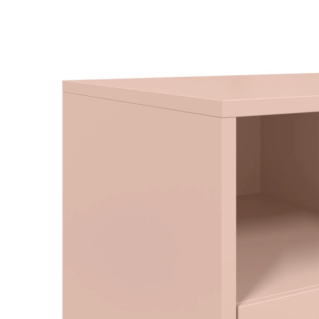 Έπιπλο Τηλεόρασης Ροζ 100,5x39x43,5 εκ. Ατσάλι