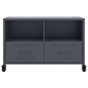 Έπιπλο Τηλεόρασης Μαύρο 68x39x43,5 εκ. Χάλυβας