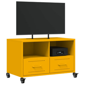 Έπιπλο Τηλεόρασης Μουσταρδί Κίτρινο 68x39x43,5 εκ. από Ατσάλι