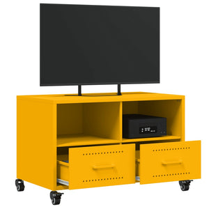 Έπιπλο Τηλεόρασης Μουσταρδί Κίτρινο 68x39x43,5 εκ. από Ατσάλι