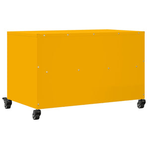 Έπιπλο Τηλεόρασης Μουσταρδί Κίτρινο 68x39x43,5 εκ. από Ατσάλι