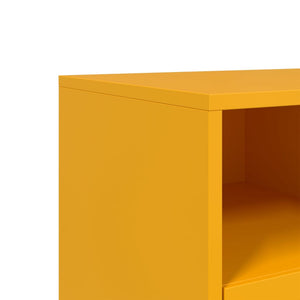 Έπιπλο Τηλεόρασης Μουσταρδί Κίτρινο 68x39x43,5 εκ. από Ατσάλι