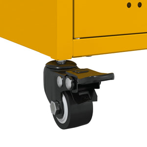 Έπιπλο Τηλεόρασης Μουσταρδί Κίτρινο 68x39x43,5 εκ. από Ατσάλι